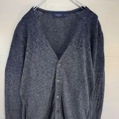 ポールスミスジーンズ　カーディガン　ワンポイントロゴ　グレー