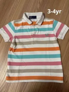 FRED PERRY ストライプ ポロシャツ 3-4歳