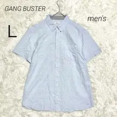 GANG BUSTER シャツ カットソー 半袖シャツ リネンブレンド