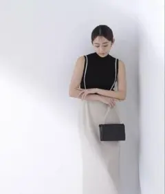 完売最安　ストラップ付ナロースカート　Sサイズ ナチュラルビューティーベーシック