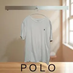 『MENS』POLO ホワイト ゆったりTシャツ