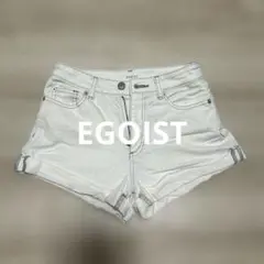 EGOIST レディース　ホワイトデニム　ショートパンツ　S