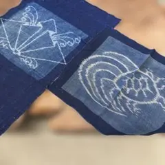 絵絣　2枚