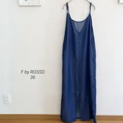 F by ROSSO シャンブレーデニムキャミワンピースf005