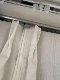 ホワイト ストライプカーテンセット