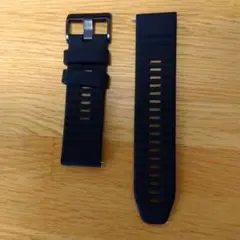 シリコン製 24mm バンド 黒 グレー セット