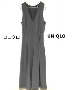 UNIQLO ユニクロ ノースリーブ オールインワン パンツタイプ グレー S