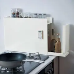 隠せるコンロ横調味料ラック　タワー/tower