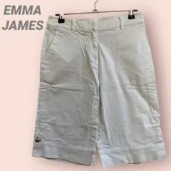 EMMAJAMESハーフパンツ　ホワイト　レディース　綿/9