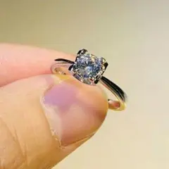 プラチナ ダイヤモンド 指輪 最高グレード モアサナイト 0.5ct 鑑定54