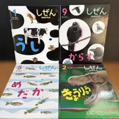 Ｊ１８児童書／しぜん・キンダーブック４冊セット／簡易除菌済み