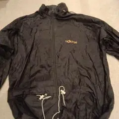 アディダスadidas ブラック ナイロンジャケット　XL