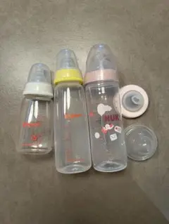 哺乳瓶 3本+乳首１個セット　ほぼ未使用