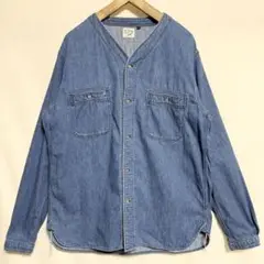 ⚫︎サイズ4！orslow デニムノーカラーシャツ