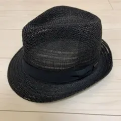 黒 メッシュ ハット　帽子　ショップTK