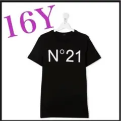 N°21 ヌメロヴェントゥーノ 16Y Tシャツ ブラック