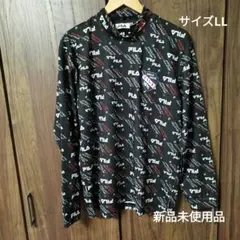 新品未使用品★FILA フィラ 総柄　長袖 ゴルフウェア モックネックシャツ