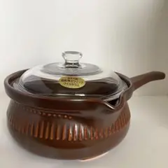 値下げウィルセラム　 レア左手用　片手鍋 ガラス蓋付き 新品・未使用品 平吉窯 超耐熱セラミック ウイルセラム ウィル