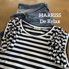 金万　HARRISS De Relax ハリス デュラックス　ボーダートップス