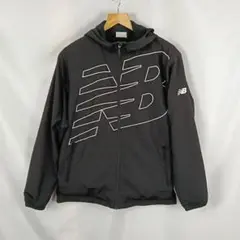 NB　ニューバランス　ナイロンジャケット　L　ブラック　フード付　B2861