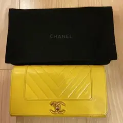 CHANEL 長財布 黄色♡マドモアゼル