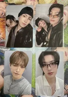 ホンジュン ミンギ ATEEZ EVERLINEラキドロ特典 ユニット4枚セット