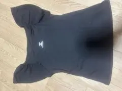 Chanel 黒 パフスリーブ Tシャツ