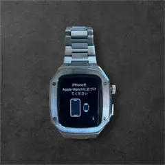 Apple Watch SE（44mm）シルバー ステンレスバンド
