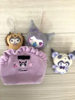 クロミ　ポーチ　マスコット　3個➕おまけマスコット