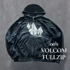 00s VOLCOM HoodieGraphic FadedGrunge Y2K
