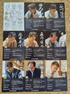 「将棋 達人戦 立川立飛杯 カード全８種セット 羽生善治 谷川浩司ほか」