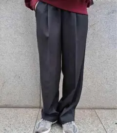 24SS✨未使用タグ付き マチャット エラスティックウエスト ストレートパンツ