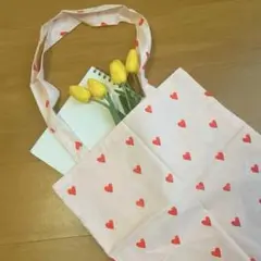 ♡ハート柄　トートバッグ♡