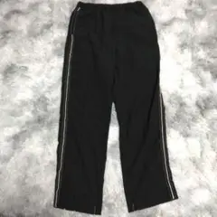 美品✨【RIVEDROITE】ブラックカジュアルパンツ サイドライン付き (M)