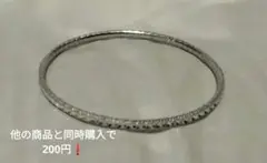 シルバーカラー バングル ブレスレット レディース 綺麗