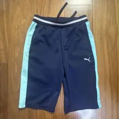 PUMA 半ズボン テニス　140 ネイビー/ライトブルー