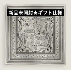 新品未使用2025SS　エルメス　カシシル140　コーラスステラルム　ホワイト カレジェアン カシミアシルク 《コーラス・ステラルム