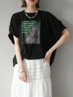 フラワーアートロゴ　ビッグTシャツ