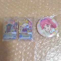 アイカツ　音城セイラ　缶バッジ　アクリルチャーム