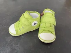 コンバース ベビー オールスター　黄緑 12cm