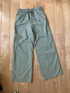 H&M リネンブレンドパンツ レディスXS ライトカーキ