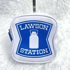 【レア】LAWSON ローソン 看板 ポーチ ホワイト 化粧品 コンパクト