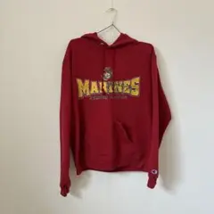champion 赤パーカー　M