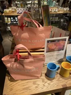 ハワイ限定DEAN & DELUCA トートバッグS L 2個セット