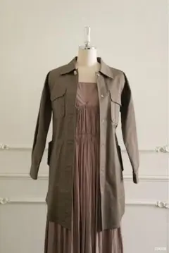 herlipto Belted Cotton-Twill Long Jacket