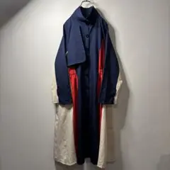 80's 90's vintage オーバーサイズ トリコロール コート y2k