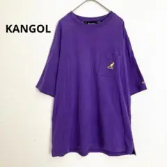KANGOL カンゴール　Tシャツ Ｍサイズ パープル　ポケット付き