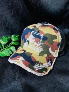 【新品/未使用】バーディーハント ゴルフ キャップ 帽子 迷彩 ロゴあり