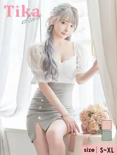 Tika ボタン付きタイトスカート XL