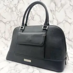美品✨ バーバリー Burberry ハンドバッグ ノバチェック レザー 黒